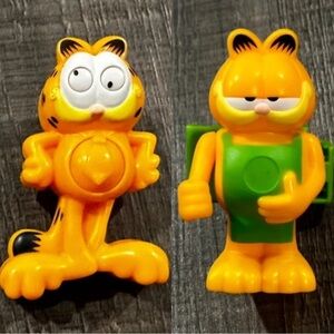 💞 Set of 2 Garfield Collectible Burger King Toys